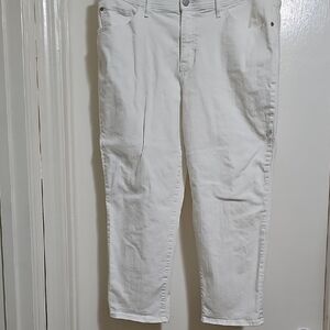 White Straight-Leg Jeans